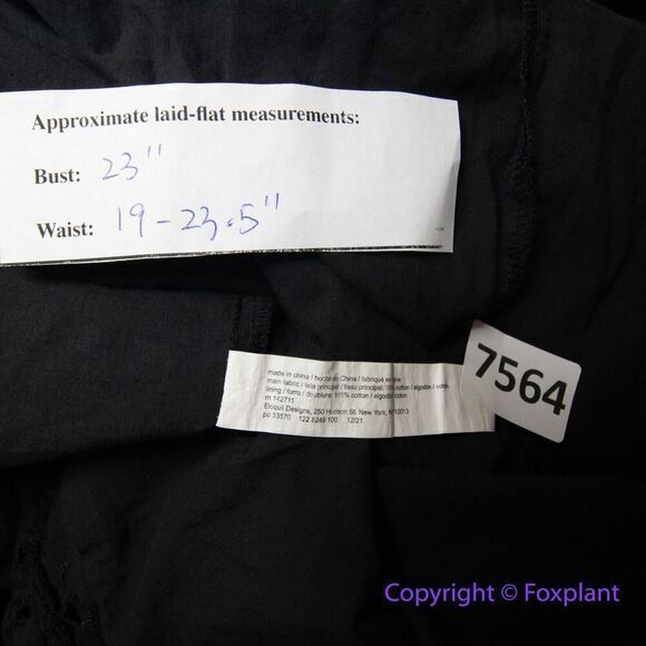 Eloquii Eyelet Dress With Sheer Detail black , size 14 - Picture 13 of 16